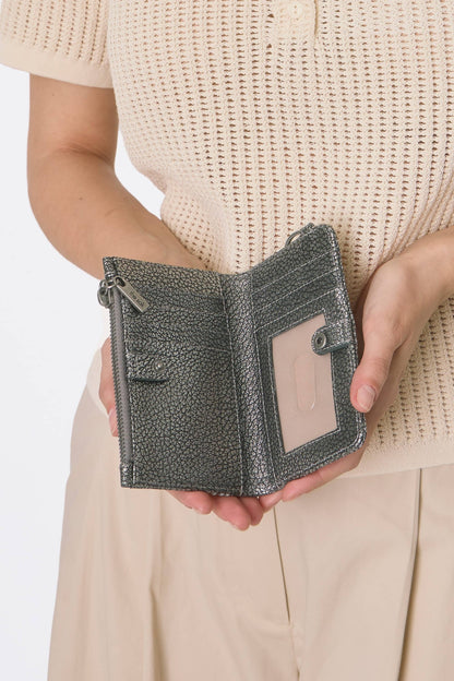 The Sak Encino Essential Wallet - Leather - Dark Silver