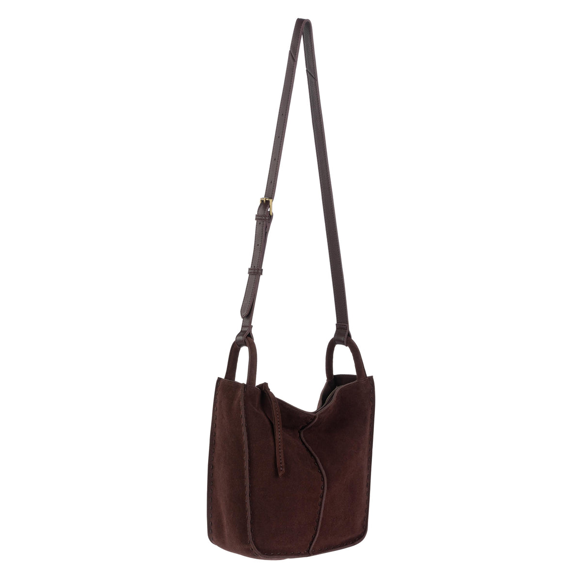 The Sak Los Feliz Crossbody - Leather - Mahogany Suede