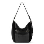 The Sak Sequoia Hobo - Leather - Black Suede Block