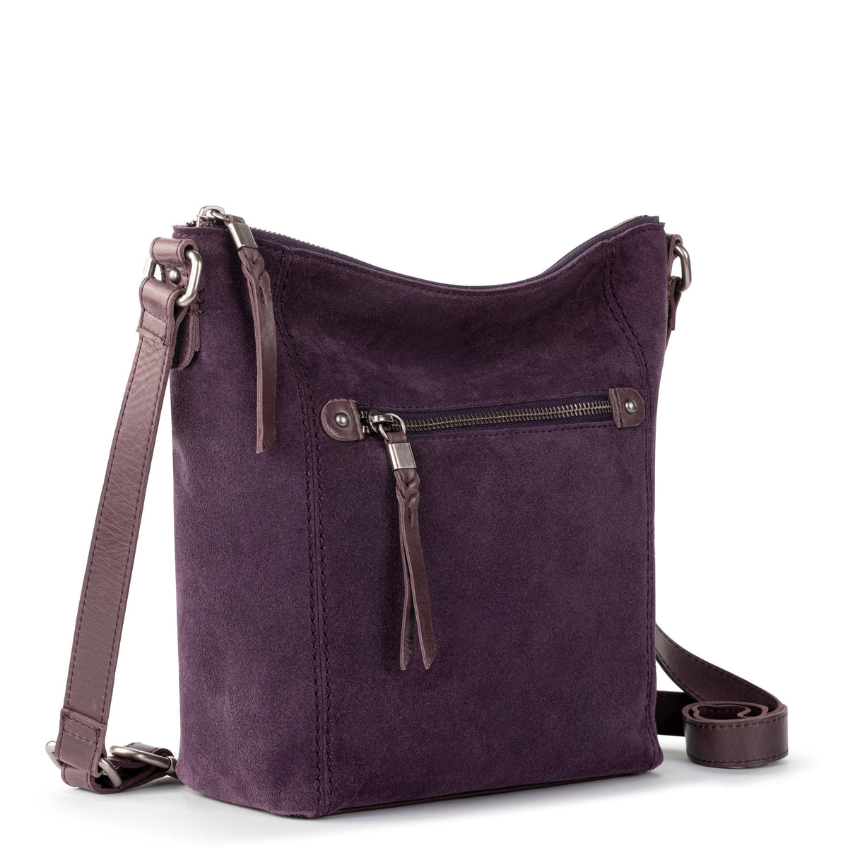 The Sak Ashland Crossbody - Leather - Aubergine Suede