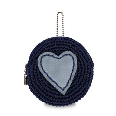 Hand Crochet - Denim Maritime Heart