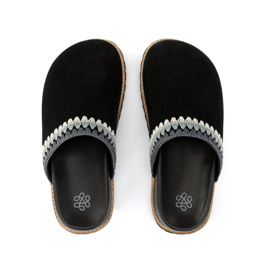 The Sak Bolinas Lug Sole Clog - Leather - Black Seminyak