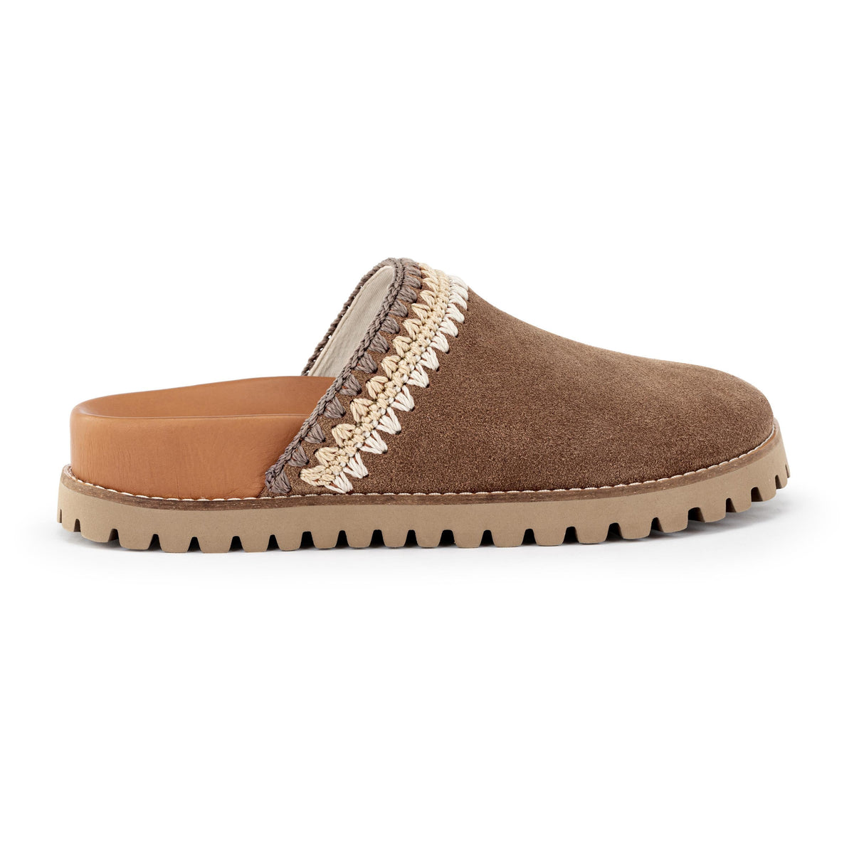 The Sak Bolinas Lug Sole Clog - Leather - Tobacco Seminyak