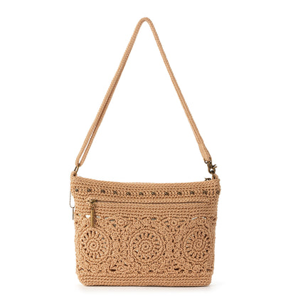 The Sak Lumi Crossbody - Hand Crochet - Bamboo Medallion