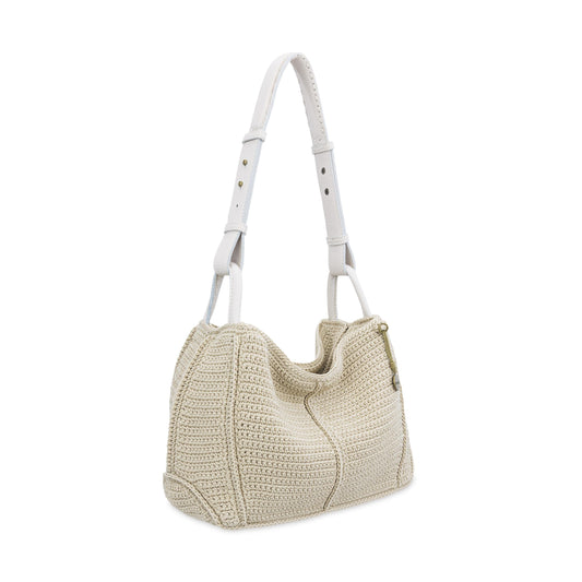The Sak Los Feliz Hobo - Hand Crochet - Ecru