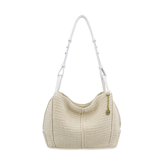The Sak Los Feliz Hobo - Hand Crochet - Ecru