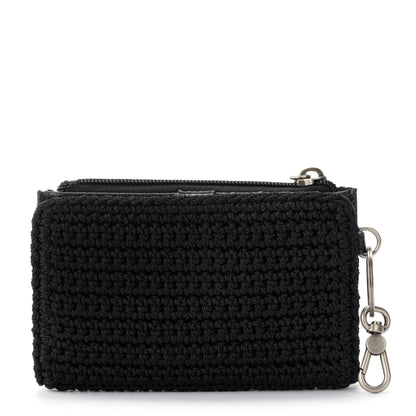 The Sak Encino Essential Wallet - Hand Crochet - Black