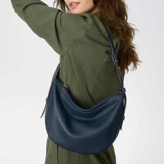The Sak Tess Shoulder Bag - Leather - Indigo