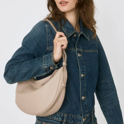The Sak Tess Shoulder Bag - Leather - Sand