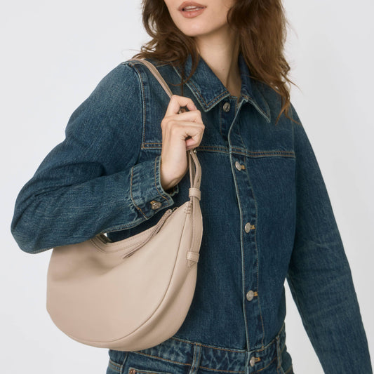 The Sak Tess Shoulder Bag - Leather - Sand