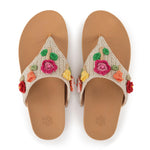 The Sak Everly Sandal - Hand Crochet - Flower Ecru