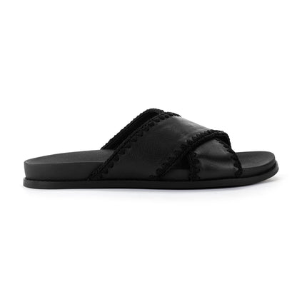 The Sak Penelope Sandal - Leather - Black