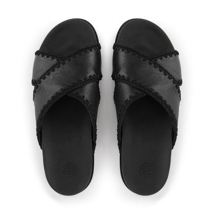 The Sak Penelope Sandal - Leather - Black