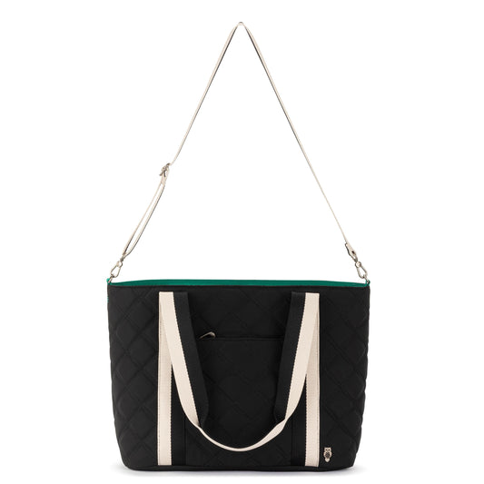 Sakroots Arlo Large Tote - EcoTwill - Black Diamond Quilted