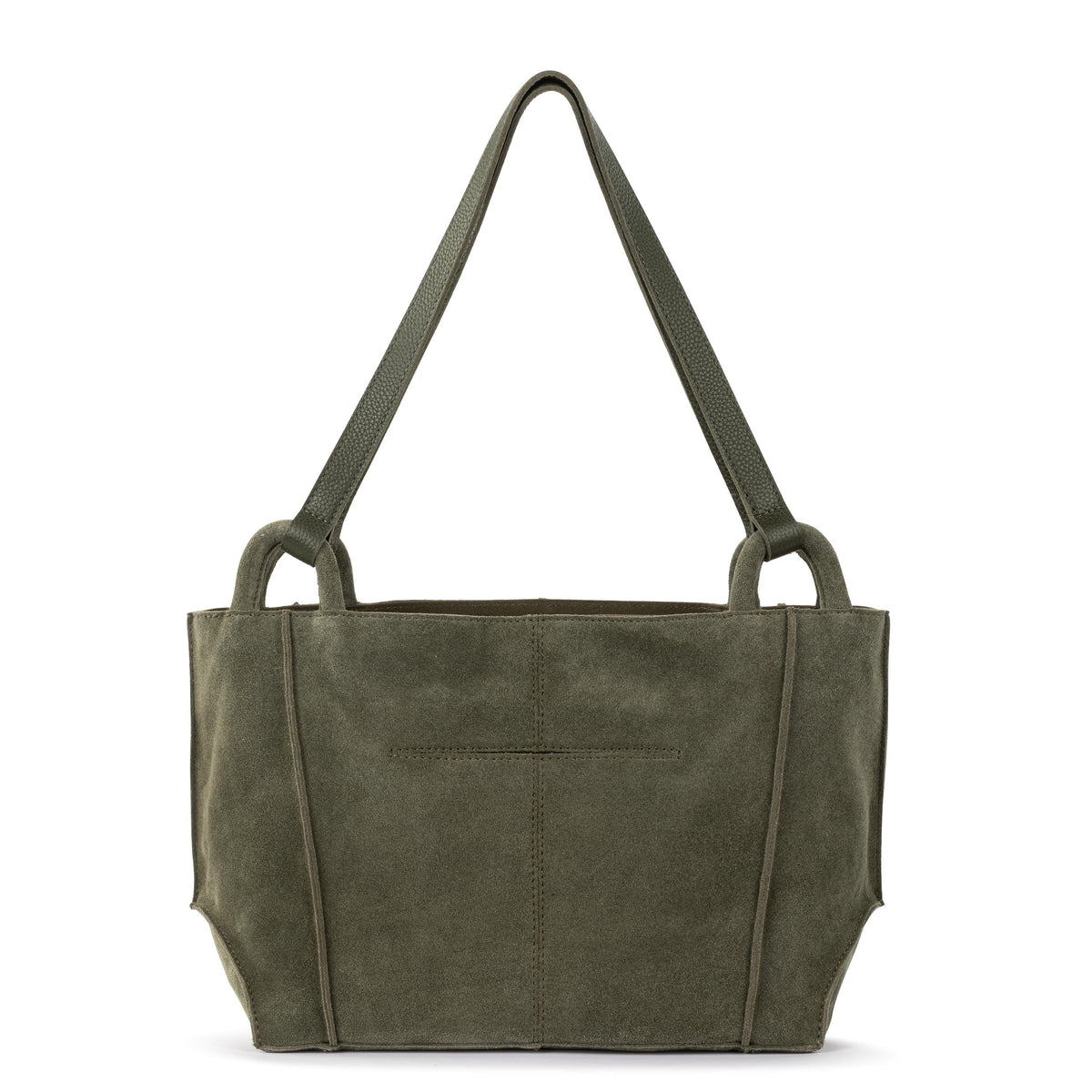 The Sak Los Feliz Satchel - Leather - Moss Suede
