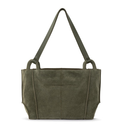 The Sak Los Feliz Satchel - Leather - Moss Suede