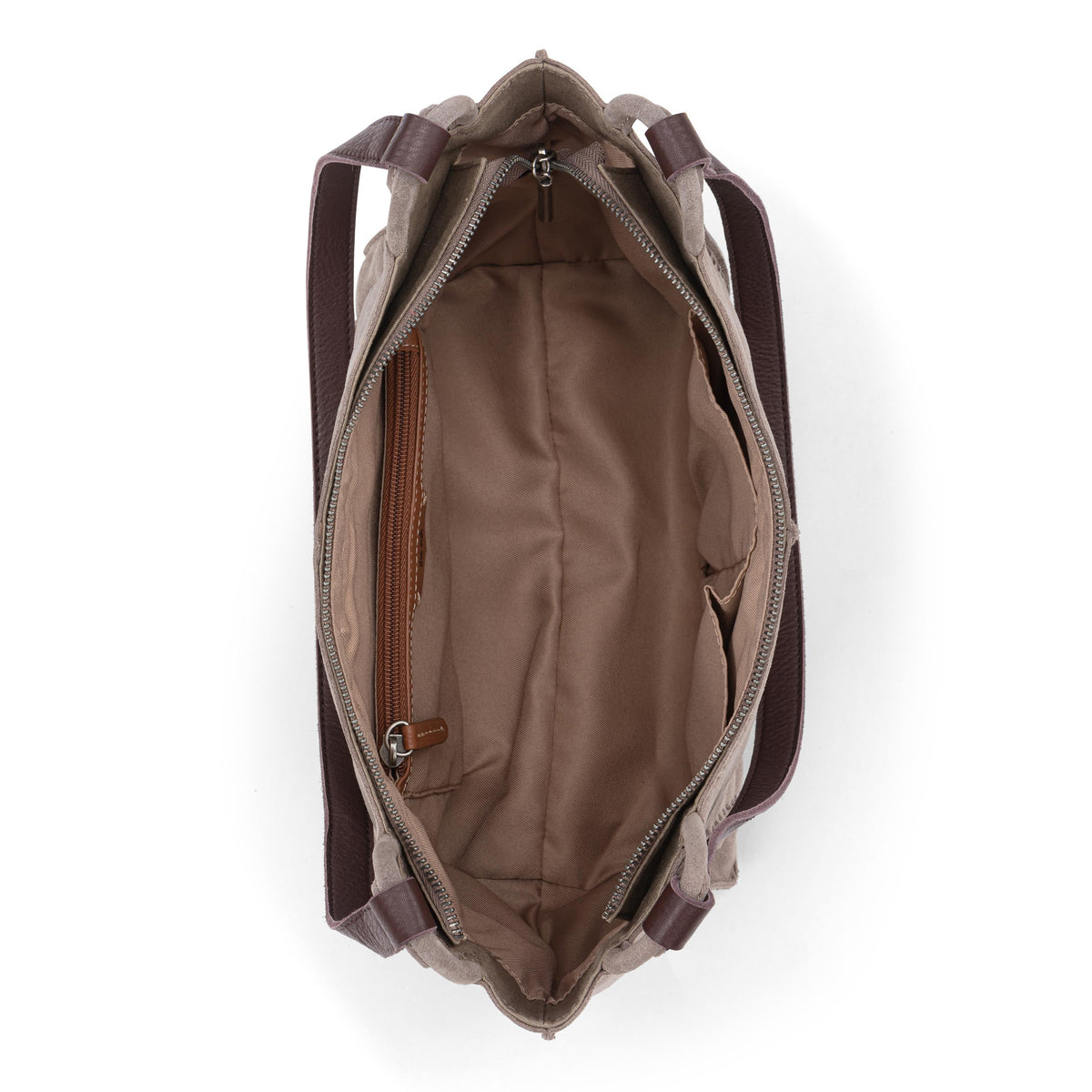 The Sak Los Feliz Satchel - Leather - Mushroom Suede