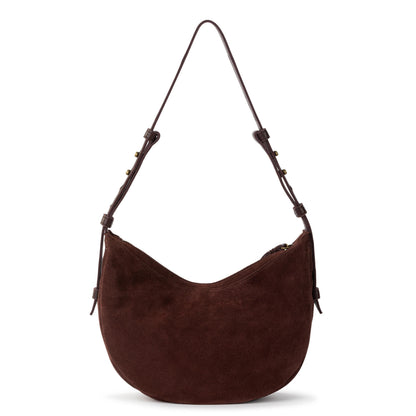 The Sak Tess Shoulder Bag - Leather - Mahogany Suede