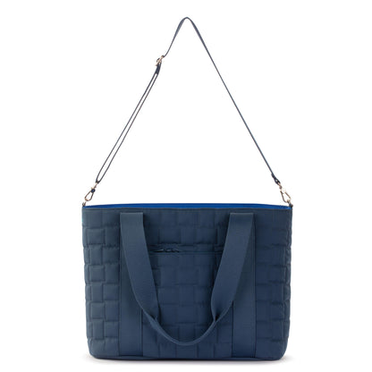 Sakroots Arlo Large Tote - EcoTwill - Indigo Woven Quilted