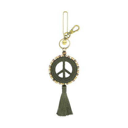 The Sak Yarnicharmz Dangle - Hand Crochet - Moss Tonal Peace