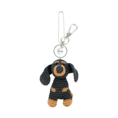 Hand Crochet - Black Dachshund