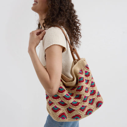 The Sak Los Feliz Large Tote - Hand Crochet - Bamboo Mermaid