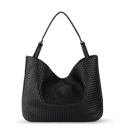 The Sak Los Feliz Large Tote - Leather - Woven Black