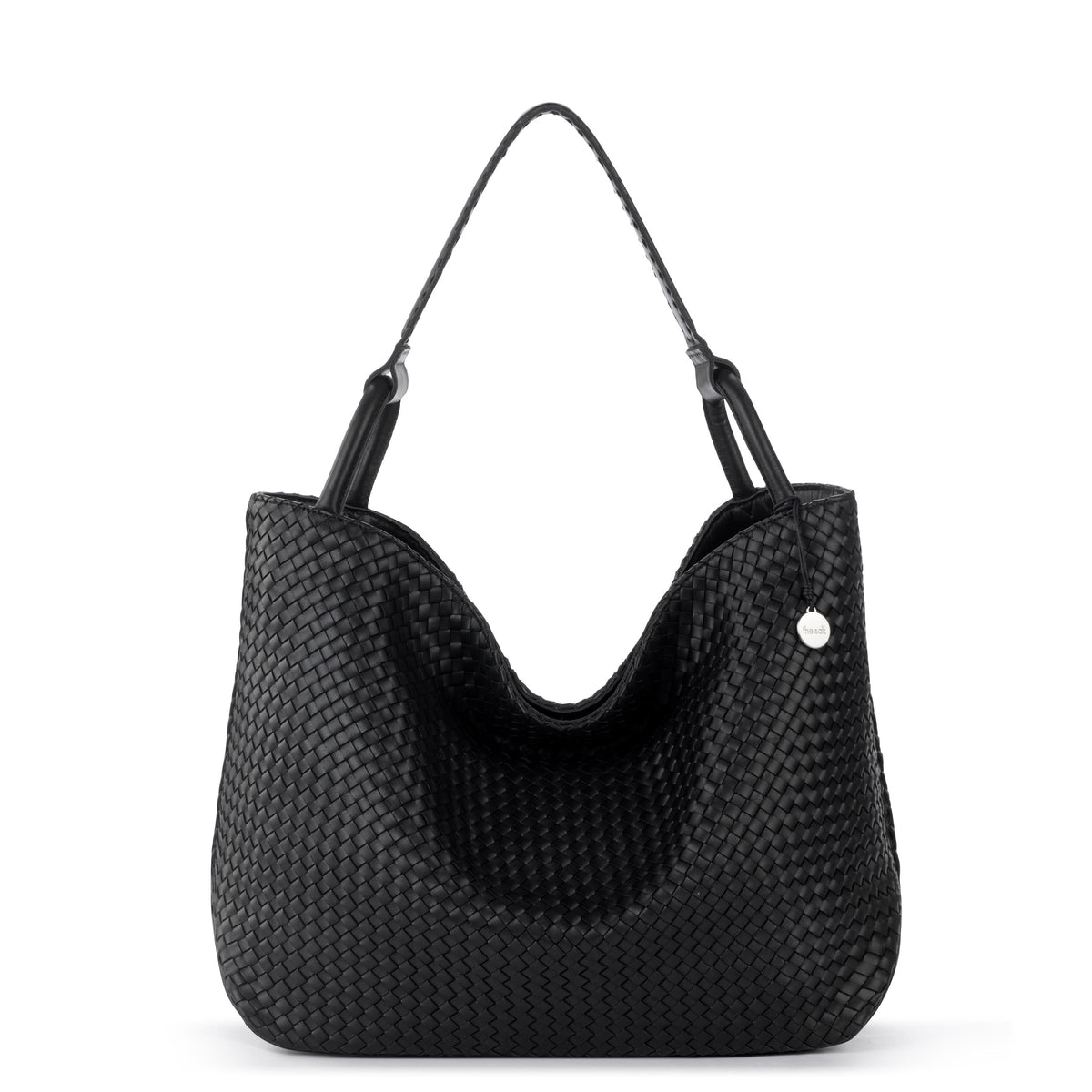 The Sak Los Feliz Large Tote - Leather - Woven Black