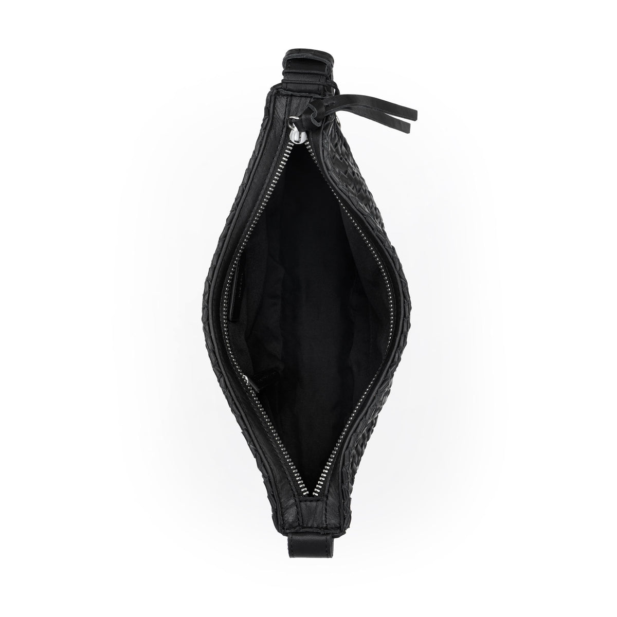 The Sak Tess Sling - Leather - Woven Black