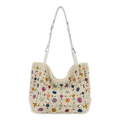 Hand Crochet - Natural Multi Flowers