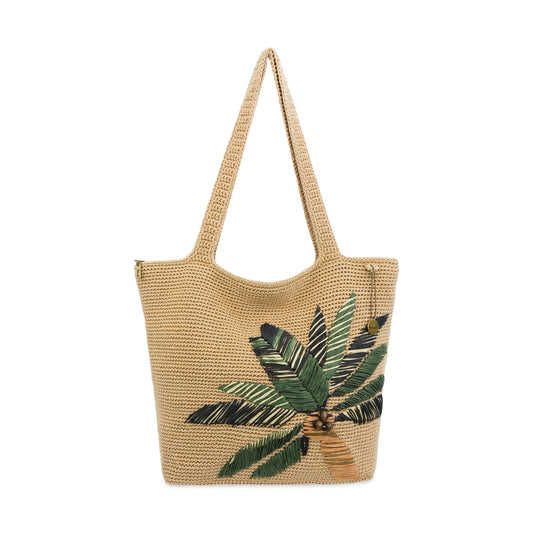 The Sak Sola Carryall Tote - Hand Crochet - Palm Tree