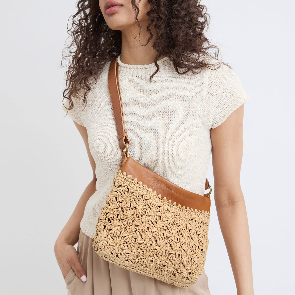 The Sak Melrose Crossbody - Straw - Natural Primrose