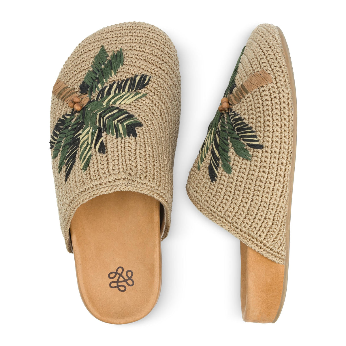 The Sak Bolinas Clog - Hand Crochet - Palm Tree