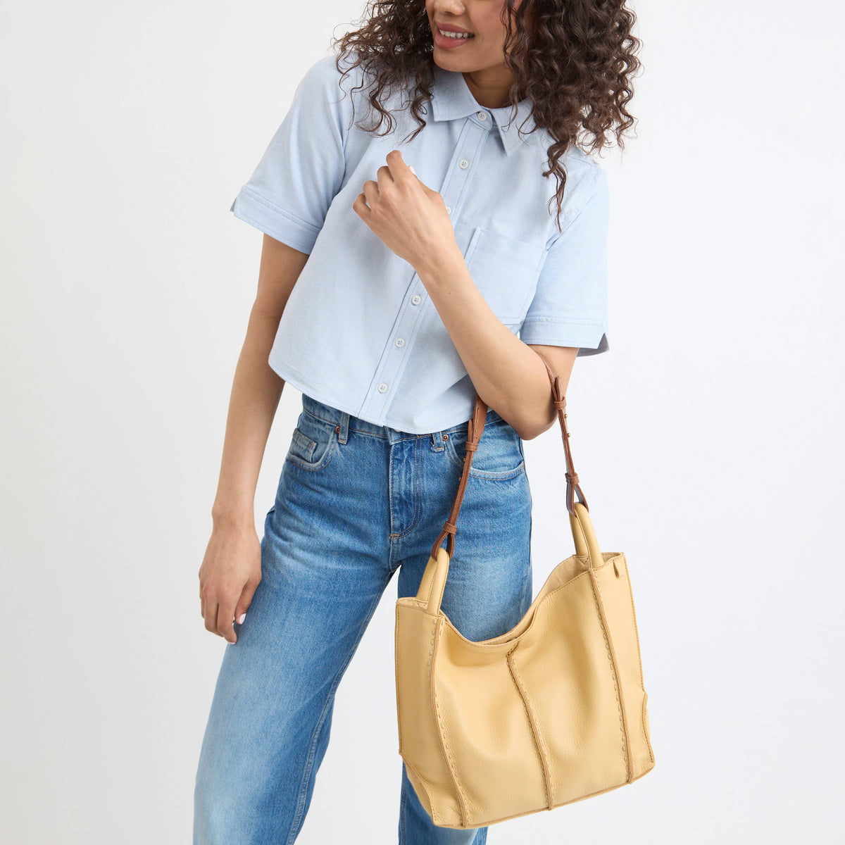 The Sak Los Feliz Medium Tote - Leather - Buttercup