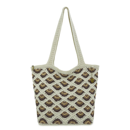 The Sak Sola Carryall Tote - Hand Crochet - Natural Mermaid