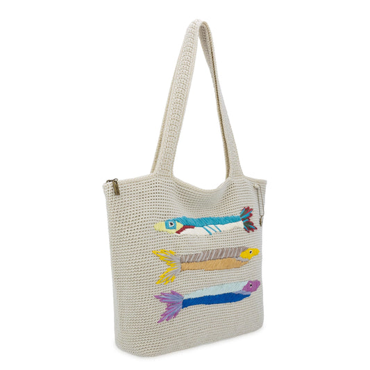 The Sak Sola Carryall Tote - Hand Crochet - Sardines