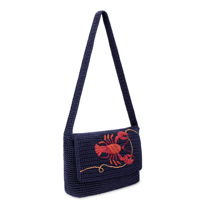 The Sak Marlow Flap Shoulder Bag - Hand Crochet - Lobster
