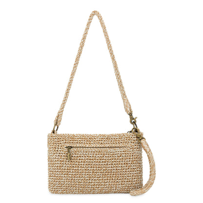 The Sak Vita Convertible Wristlet - Hand Crochet - Bamboo Static