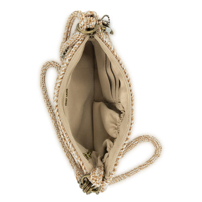 The Sak Vita Convertible Wristlet - Hand Crochet - Bamboo Static