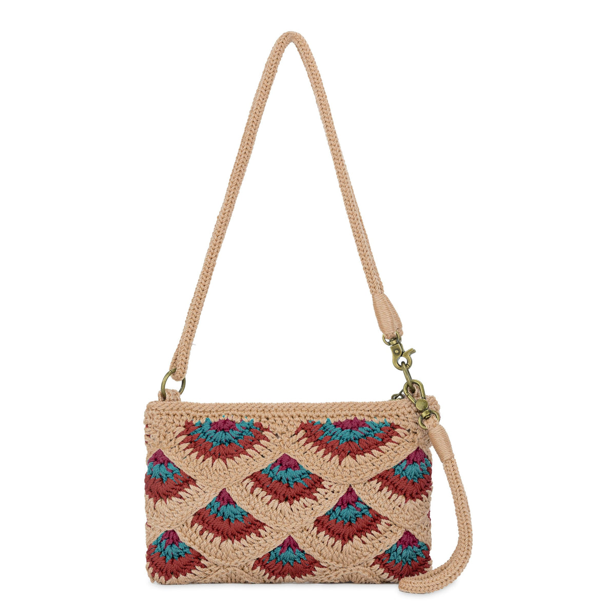 The Sak Vita Convertible Wristlet - Hand Crochet - Bamboo Mermaid