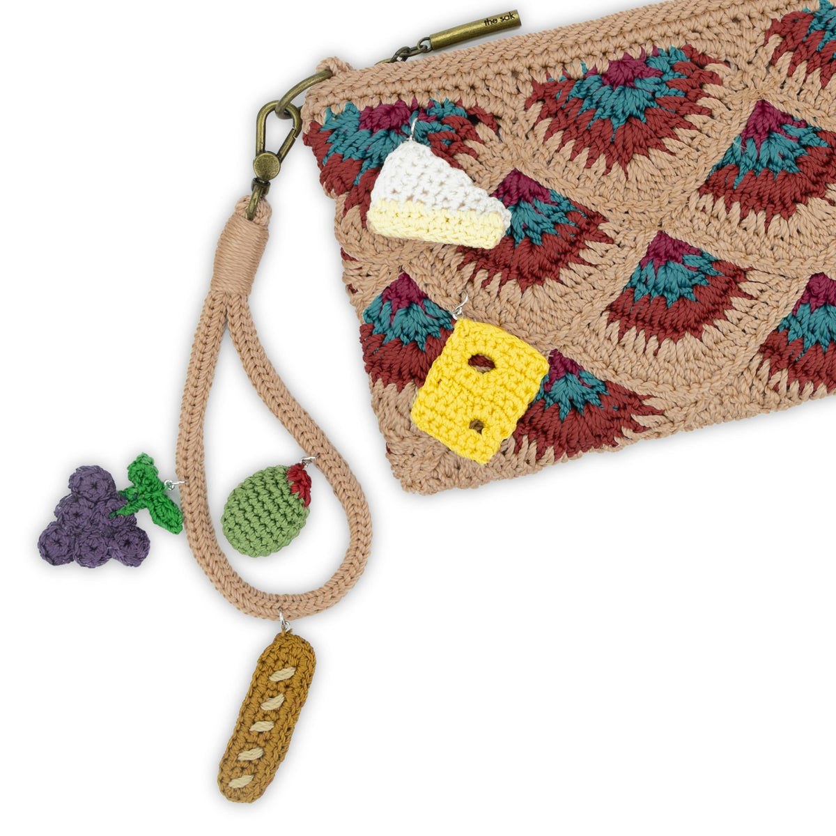 The Sak Vita Convertible Wristlet - Hand Crochet - Bamboo Mermaid