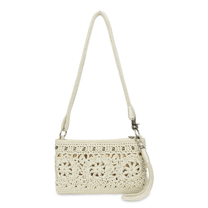 The Sak Vita Convertible Wristlet - Hand Crochet - Natural Medallion
