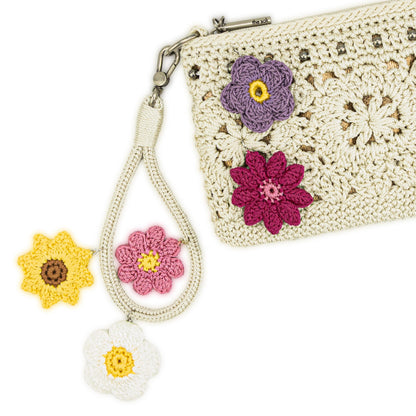 The Sak Vita Convertible Wristlet - Hand Crochet - Natural Medallion