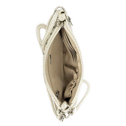 The Sak Vita Convertible Wristlet - Hand Crochet - Natural Medallion