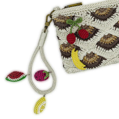 The Sak Vita Convertible Wristlet - Hand Crochet - Natural Mermaid