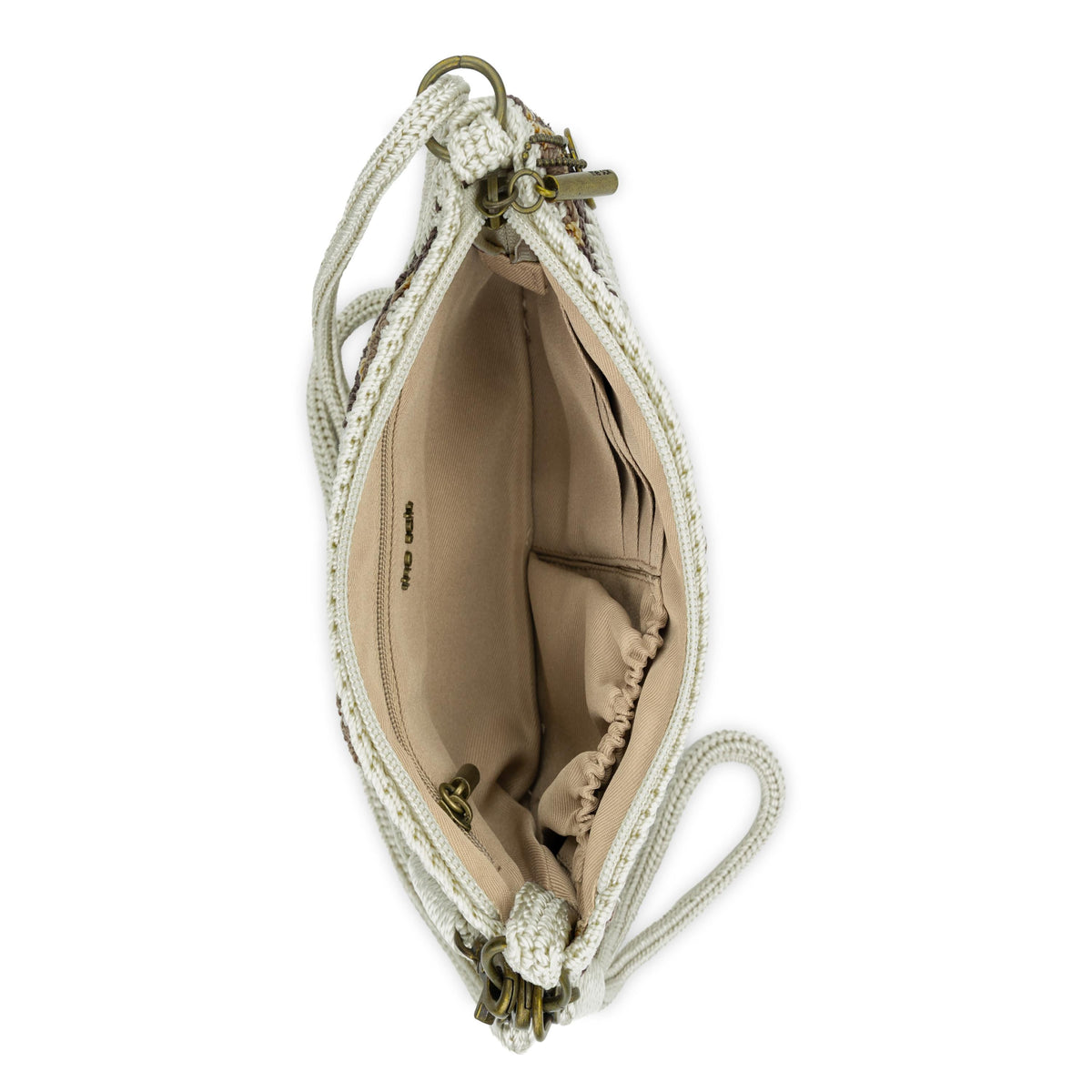 The Sak Vita Convertible Wristlet - Hand Crochet - Natural Mermaid