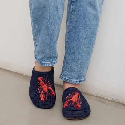 The Sak Bolinas Clog - Hand Crochet - Lobster