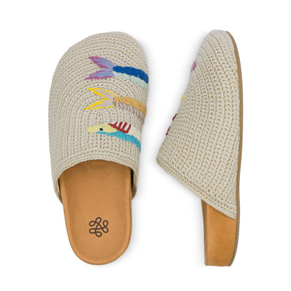 The Sak Bolinas Clog - Hand Crochet - Sardines