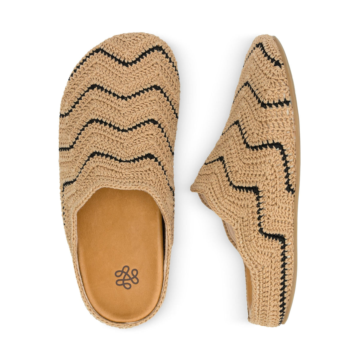 The Sak Bolinas Ripple Clog - Hand Crochet - Bamboo Black Ripple