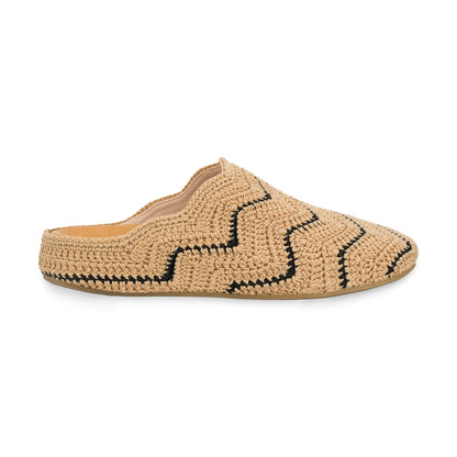The Sak Bolinas Ripple Clog - Hand Crochet - Bamboo Black Ripple